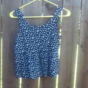 Forever 21 Floral low back baby doll summer top